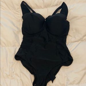 38ddd one piece NWT black bathing suit